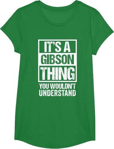 Vista 83 de It's A Gibson Thing You would Not Understand - Camiseta con nombre familiar, Negro, S