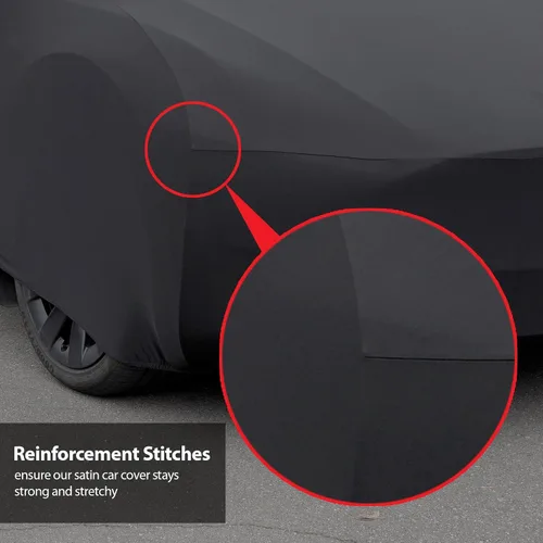 Vista 3 de DaShield SoftTec Funda de coche satinada para interiores para Mercedes-Benz Clase E 2/4 puertas 1995-2023, ajuste personalizado, elástica