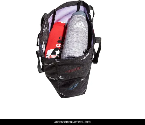 Vista 2 de adidas Originals Simple Tote Bag Multi Gráfico Negro Bolso de mano simple