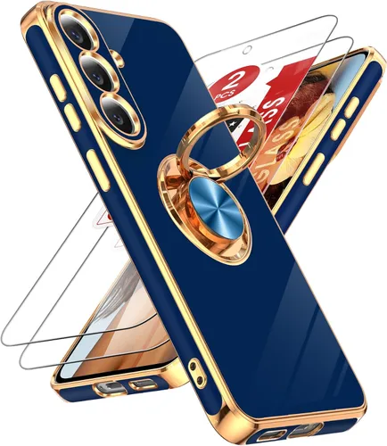 Vista 89 de LeYi Funda para iPhone XR: con Protector de Pantalla de Vidrio Templado [Paquete de 2] Soporte de Anillo Giratorio de 360°, Soporte Magnético