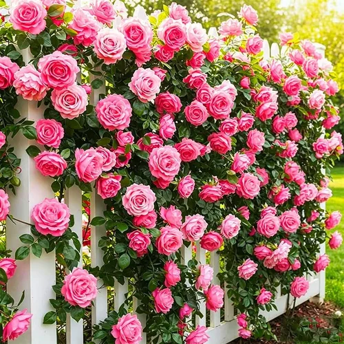 Vista 5 de Más de 230 semillas de rosas trepadoras para plantar, flor de vid trepadora perenne fragante