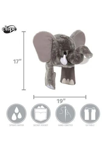 Vista 10 de Sombrero de Disfraz de Juguete Elefante Sprazy de Peluche Multicolor