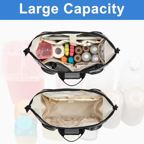 Vista 17 de Damero Bolsa de enfermera con funda para laptop para el trabajo y el cuidado del hogar, estudiantes de medicina