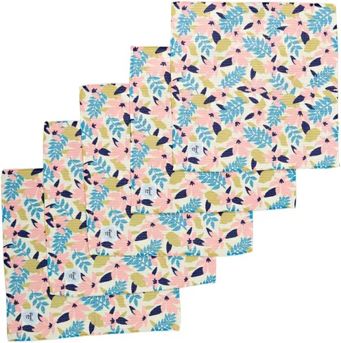 Vista 9 de Paños de microfibra con tejido de gofre, paquete de 5, altamente absorbentes, de secado rápido, paño de limpieza de microfibra suave de alta Negro