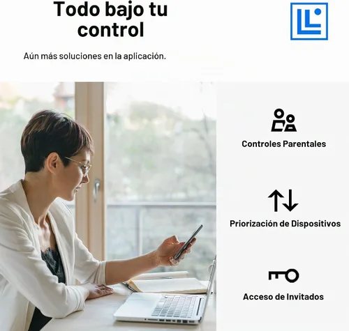 Vista 7 de Linksys MR20EC Router WIFI 6 de malla de doble banda Velocidades 3.0 (AX3000) Conecta más de 25 dispositivos Cobertura de 2,000 pies