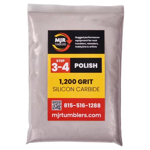 Vista 7 de Vaso de roca de carburo de silicio de grano 36, grano extra grueso para pulir rocas etapa 1, compuesto de pulido de piedra de 1 libra para vasos