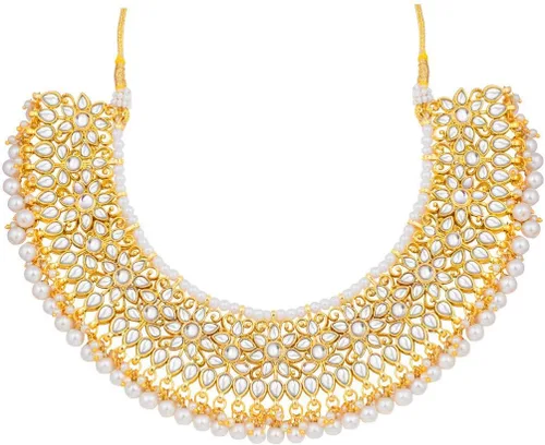 Vista 5 de Aheli Indian Ethnic Wedding Wear Necklace Set