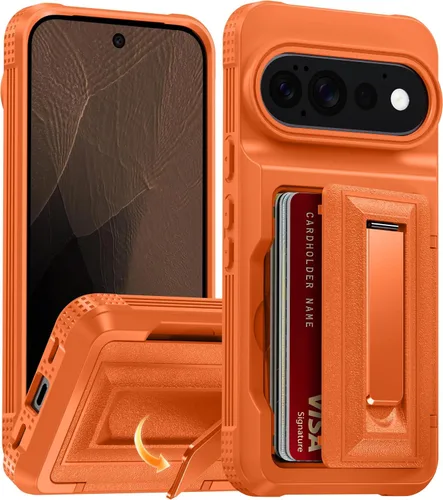 Vista 22 de Oterkin Funda tipo cartera para Google Pixel 10a [4-5 tarjeteros] [soporte de metal] [bloqueo RFID] [Protección completa de la cámara]