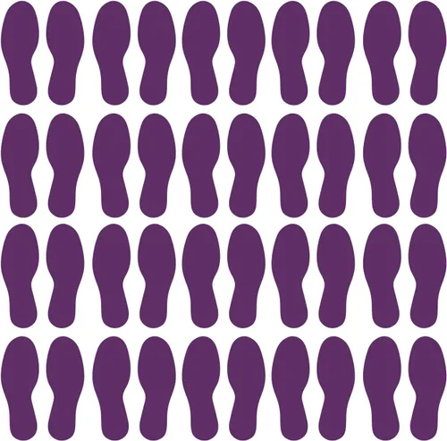 Vista 59 de LiteMark Calcomanías de vinilo para piso, calcomanías de línea para suelo de aula, oficinas, bailes, eventos, marcadores de puntos duraderos con Azul