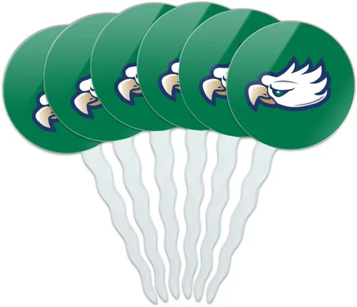 Vista 339 de Abilene Christian - Juego de 6 palillos para cupcakes con logotipo secundario