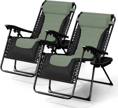 Vista 12 de Nestl Silla acolchada de gran tamaño de gravedad cero, silla de salón Gris / Negro