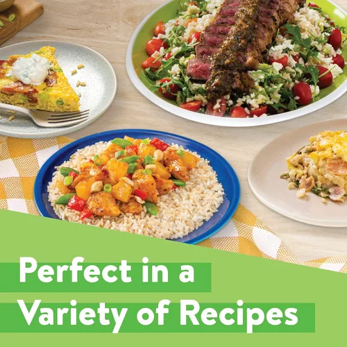 Vista 5 de Arroz integral Minute, arroz integral instantáneo para comidas rápidas, caja de 14 onzas