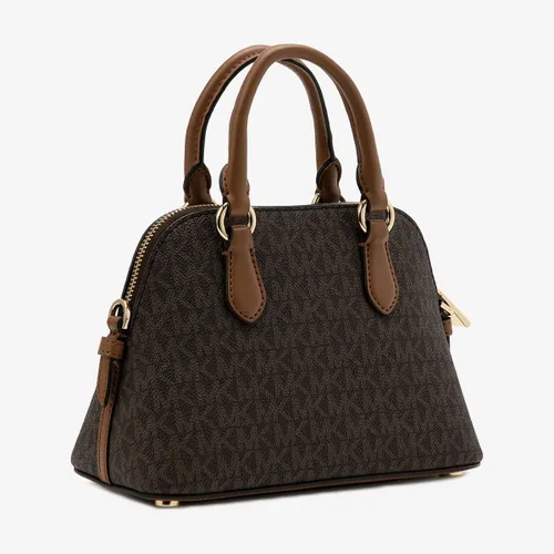 Vista 3 de Michael Kors Veronica - Bolso bandolera de piel saffiano extra pequeño, marrónbellota