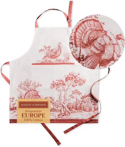 Vista 768 de Maison d' Hermine Delantales para mujer con bolsillo, 100% algodón (27.50 x 31.50 pulgadas)