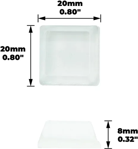 Vista 9 de Shepherd Hardware 9563 SurfaceGard - Almohadillas adhesivas blancas para parachoques de 3/4 pulgadas, paquete de 12