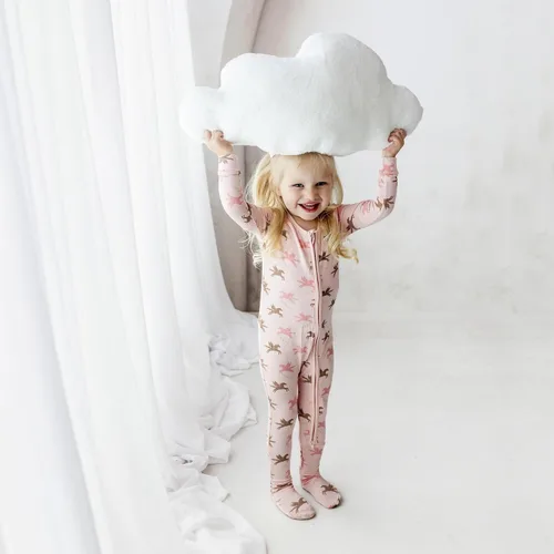 Vista 5 de KicKee Baby & Toddler - Pijama de viscosa ultrasuave de bambú con patas abatibles y puños