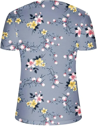 Vista 4 de Womens Summer Tops 2023 Vintage Tees Hawaiian Trendy Graphic Tees Flowy Tshirts Fashion Tops Summer T-Shirts