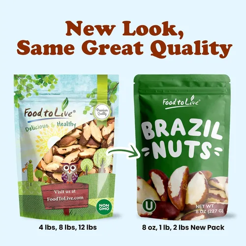 Vista 8 de Nueces de Brasil orgánicas Food to Live® (crudas, sin cáscara)