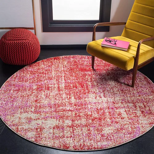 Vista 28 de SAFAVIEH Adirondack Collection - Alfombra de pasillo de 2 pies 1 pulgada x 8 pies, beige y pizarra, diseño abstracto moderno, no desprende pelusa