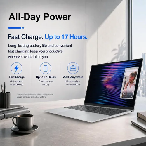 Vista 2 de Dell Portátil XPS 13, pantalla táctil de 13.4" 2.5K, Intel Core 5, Windows