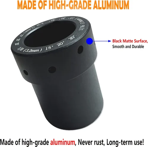 Vista 2 de Afilador de electrodo de tungsteno - Afilador universal de aluminio TIG soldadura tungsteno herramienta de cabeza, con ranura afilador de tungsteno