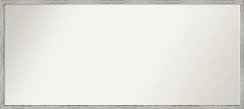 Vista 186 de Amanti Art Espejo de baño blanco para sobre el fregadero, 22 x 45 pulgadas, espejo de tocador rectangular blanco Lucie, marco de madera moderno