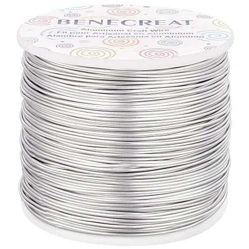 Vista 24 de BENECREAT -Alambre de aluminio para joyería de calibre 9, 55 pies, alambre metálico flexible para esculpir, ideal para manualidades de Halloween