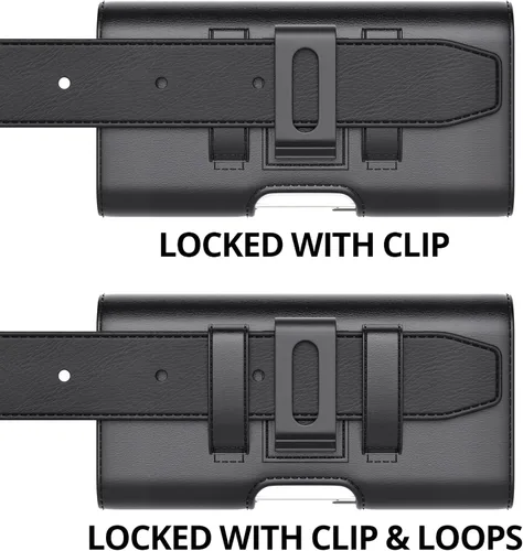 Vista 7 de Stronden Funda de cierre magnético para iPhone SE (2022, 2020) – Funda de cuero para cinturón con clip para cinturón y funda de tarjeta integrada