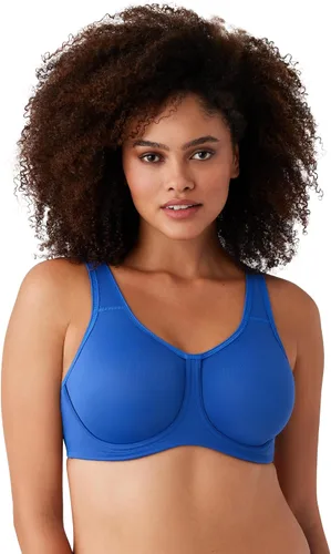 Vista 20 de Wacoal Sujetador deportivo Simone Sport sin forro de cobertura completa con aros para mujer, 855170 Arena