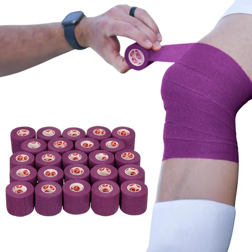Vista 12 de Cramer Eco-Flex Cinta Elástica Extensible Autoadhesiva de Auto-Pegado, Cinta Cohesiva, Cinta Elástica Flexible para Deportes, Suministros de Negro