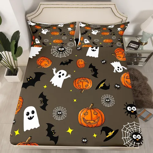 Vista 14 de Erosebridal Juego de sábanas de ratas para niños, tamaño Queen, juego de ropa de cama con diseño de roedores de ratón, divertido diseño de animales