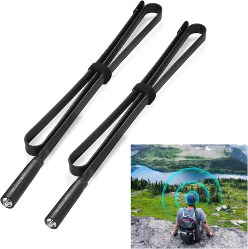 Vista 8 de Bingfu Antena de radio plegable CS táctica SMA hembra jamón 2 unidades de doble banda VHF UHF 136-520MHz 31 pulgadas antena para Baofeng BF-F8HP