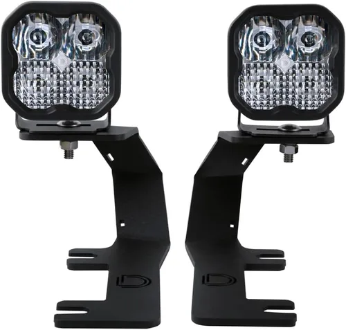 Vista 10 de Kit de luz de cuneta retroiluminada Diode Dynamics Serie Stage compatible con Chevrolet Silverado 1500 2014-2019, C2 1.0 Sport Combo Amarillo