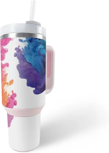 Vista 9 de MightySkins Skin - Vaso de vinilo compatible con Stanley The Quencher H2.0 FlowState de 40 onzas, diversión de los años 90, protectora, duradera