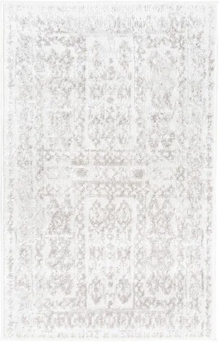 Vista 3 de Unique Loom Oxford Collection - Alfombra rectangular de 2 x 3 pies 1 pulgada, color crema / marfil