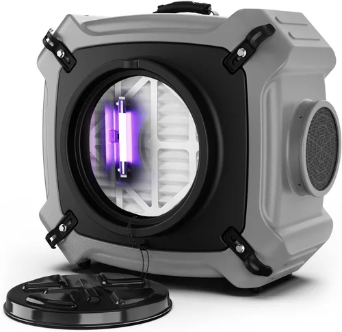 Vista 10 de Abestorm Depurador de aire con filtro MERV-10, filtro HEPA/carbón activado para uso comercial/industrial, máquina de filtro de aire negativo