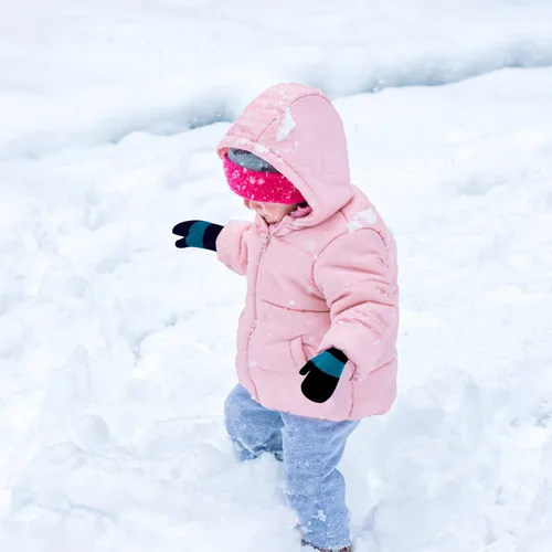 Vista 6 de ONESING 5 pares de manoplas para niños pequeños guantes de invierno negros para niñas y niños - Manoplas cálidas para recién nacidos