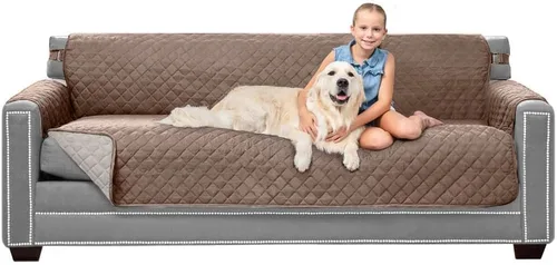 Vista 147 de Sofa Shield - Funda para sofá Loveseat con correa patentada, protector de cojín, funda reversible diseñada en EE. UU. resistente a manchas