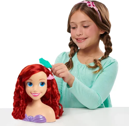 Vista 2 de Cabeza de peinado pequeña de princesa Disney - Ariel (embalaje de 8L)