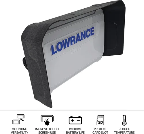 Vista 3 de BerleyPro Lowrance - Visera buscadora de peces, cubierta solar y reducción de deslumbramiento, compatible con HDS Live/PRO, Elite FS, revelación