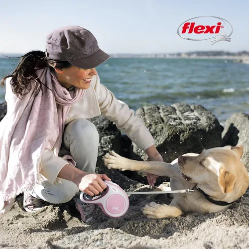 Vista 6 de FLEXI New Comfort - Correa retráctil para perro (cinta), ergonómica, duradera y sin enredos, correa para caminar para perros de hasta 132 libras, 16