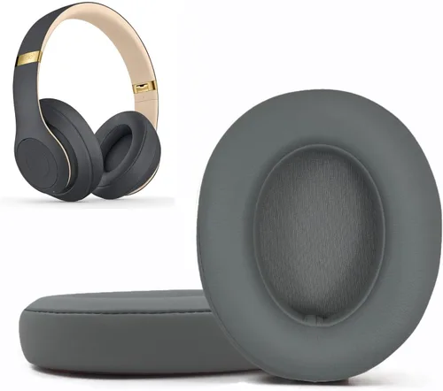 Vista 8 de Almohadillas de repuesto compatibles con Beats Studio 3.0/2.0, cubiertas para auriculares con espuma de alta densidad, cuero suave, almohadillas