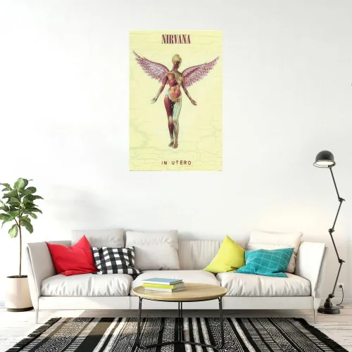 Vista 3 de Nirvana - Póster musical (In Utero - Portada del álbum) (Tamaño: 24" x 36")