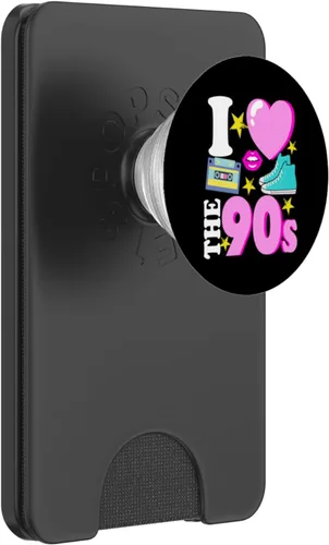 Vista 7 de I Love The 90s Cool Retro 90s Party Disco PopSockets Adhesive PopGrip
