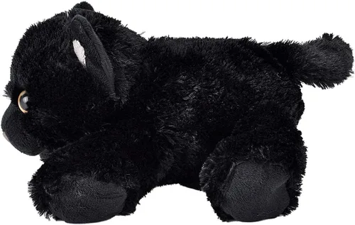 Vista 6 de Wild Republic - Peluche de gato negro, animal de peluche, juguete de peluche, regalos para niños, colección Hug'Ems, 7 pulgadas