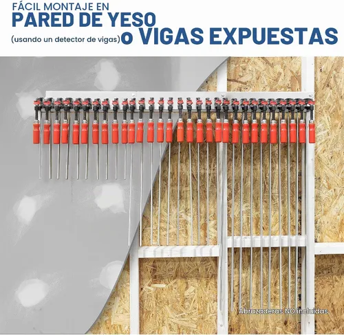 Vista 6 de Abrazadera modular estilo F de 16 pulgadas Abrazadera Rack 3 Pack