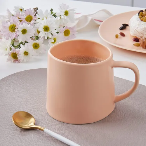 Vista 7 de Stone lain Delilah Mug - Juego de platos de 6 piezas, porcelana, naranja pastel