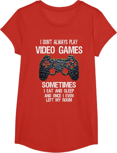 Vista 66 de Funny Gamer Video Games - Camiseta para niños y adolescentes, ajuste clásico, color negro, mezcla de algodón, Negro