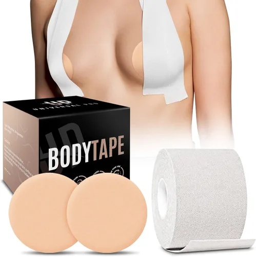 Vista 3 de Boob Tape, BoobyTape for Breast Lift Tape A-E Cup, Push Up in All Dress Tape with Reusable Nipplecover Adhesive,Bob Tape