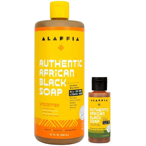 Vista 15 de Autentico jabón negro africano Alaffia, 32 onzas, 32, 1, 1